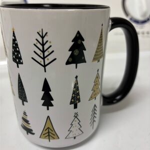 Holiday Tree Mug - Black and Gold